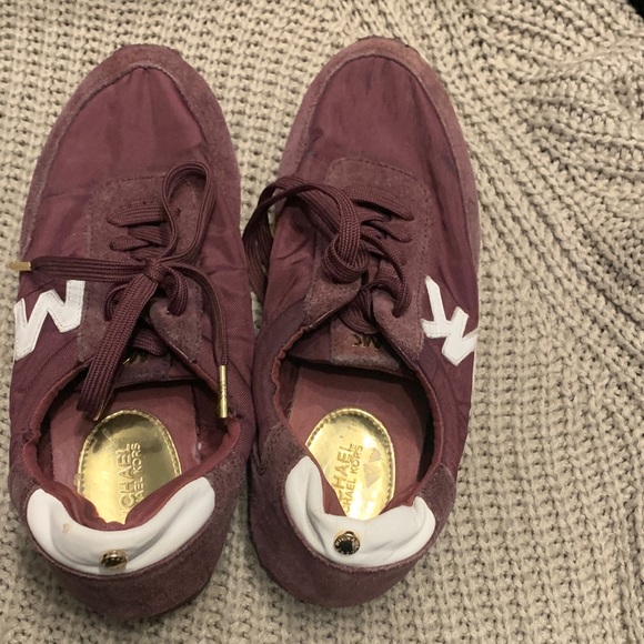 Michael Kors Women's Maroon Sneakers - Picture 1 of 4